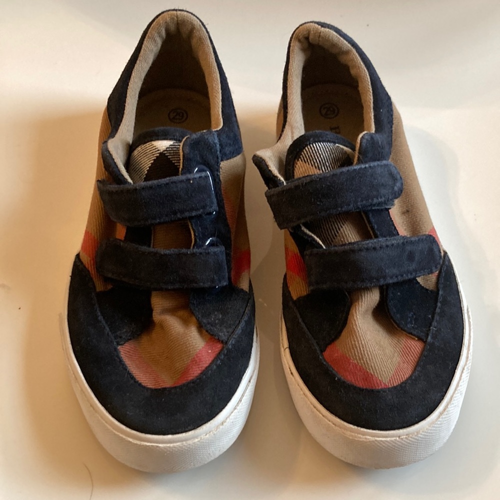 Authentic boys Burberry Velcro sneakers